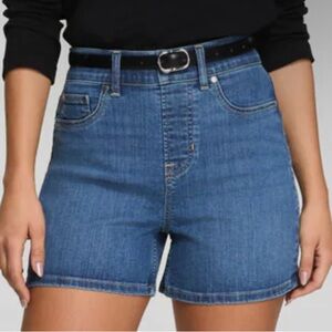 SPANX Shape Original EveryWear Jean Shorts High Waisted 90s Style Size S P